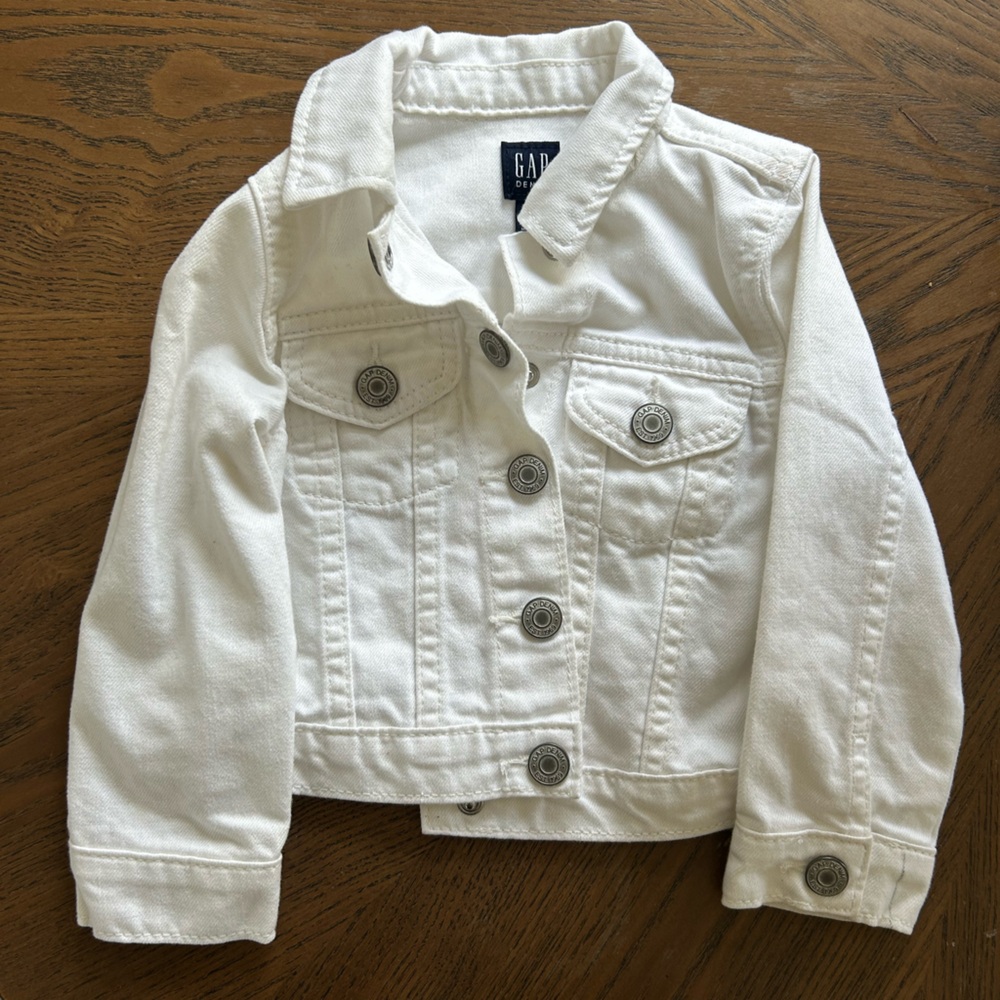 Gap Toddler White Jean Jacket